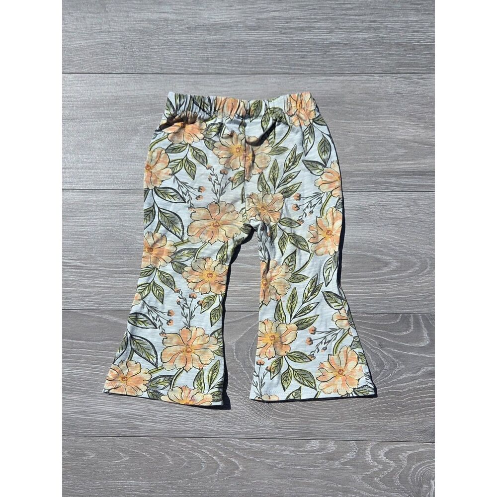 Rare Editions Flared Flowered Leggings - sz 24 months